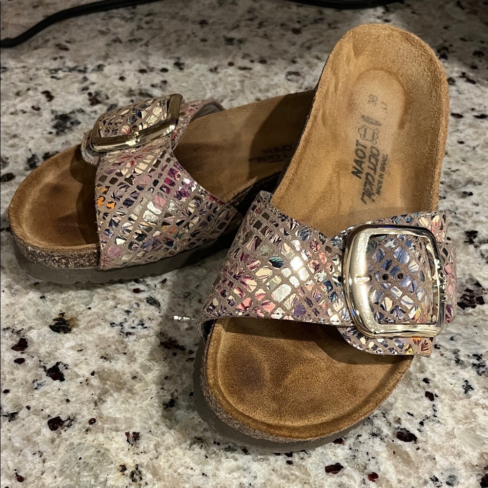 NAOT ladies Maryland Slide Sandals with Buckle